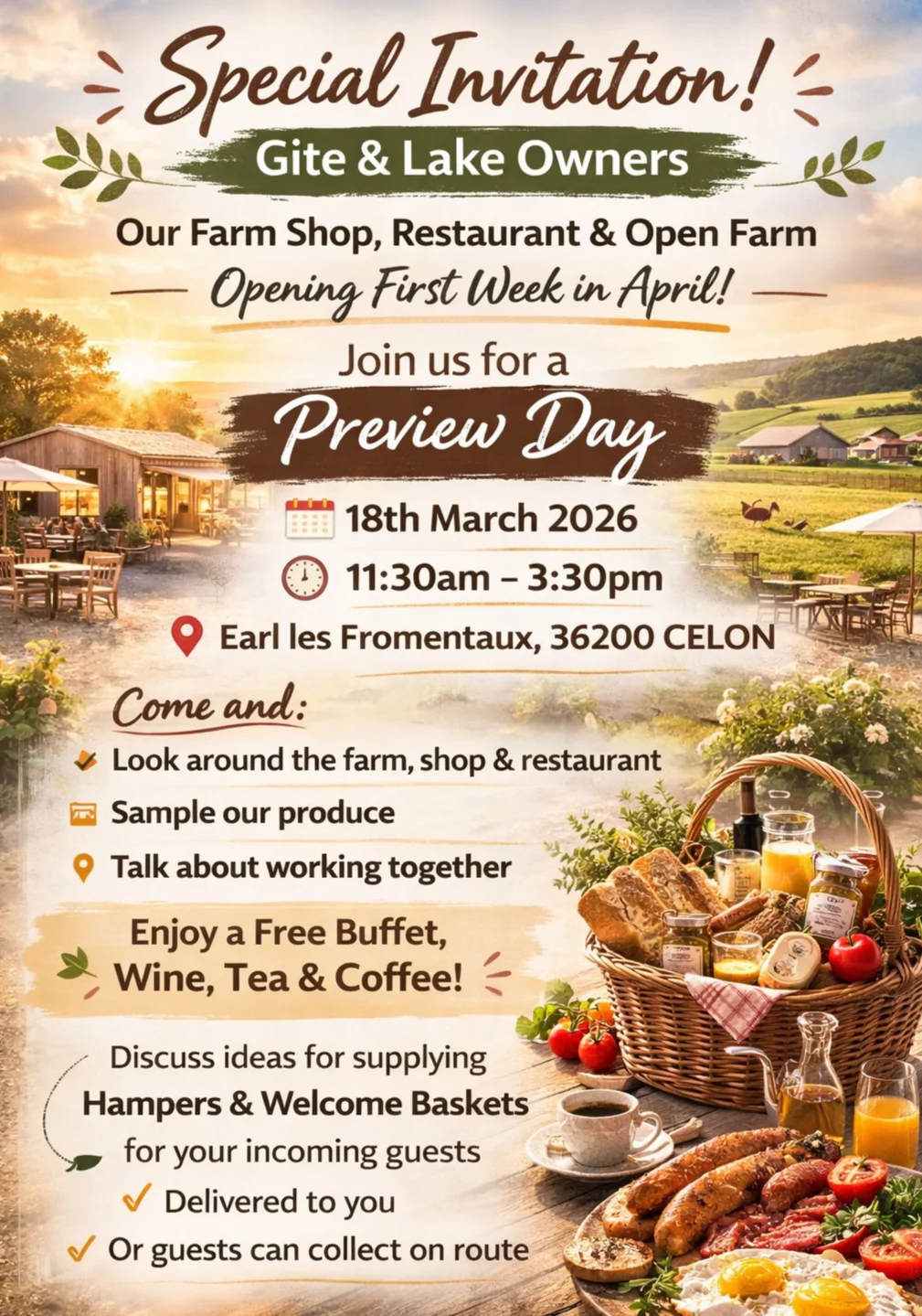 Les Fromentaux event open farm 2026